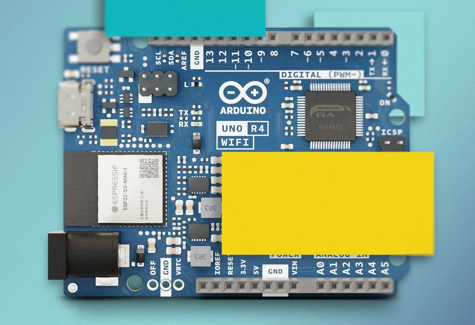 Arduino налаживает выпуск 32-разрядной платы UNO с поддержкой Wi-Fi, облачных сервисов и матрицей на 96 светодиодов